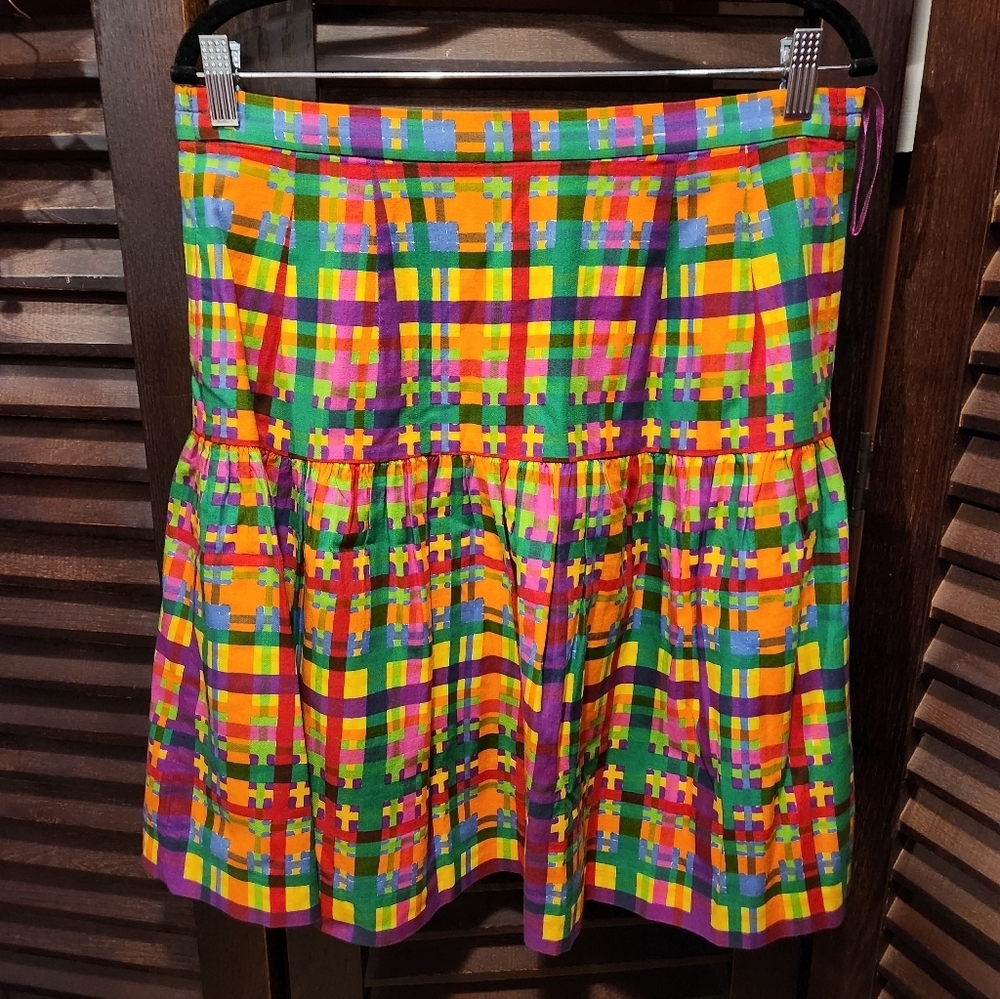 Vibrant Vintage Multicolor Women's Skirt Suit - Picture 6 of 8